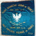 19xx Agen [Drapeau] Parti Populaire Polonais en France depuis 1946 r