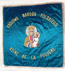 Agen [Drapeau] 1950 Parti Populaire Polonais en France bannière