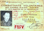 1947 Dourges [Document] Carte de combattant
