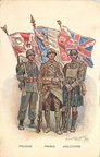 z-Divers [Carte postale] 1919 Marche de la Pologne France Angleterre