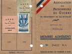 1947 Dourges [Document] Carte APG r