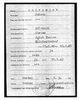 1945-03-10 Allemagne [Document] ANDRZEJAK Jan Hôpital Fiche