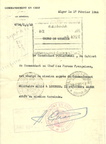 1944-02-17 Alger [Document] PONIATOWSKI André Ordre de mission 01