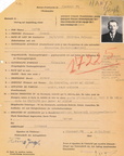 1942-12-28 Clermont-Ferrand [Document] HANYSZ Józef Passeport travail en Allemagne