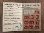 1946 z-Divers [Document] KONARKOWSKI Joseph Carte parti des travailleur polonais v