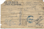 1945 Z-Divers [Document] Bruno MATANOWSKI Carte de rapatrié