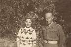 1945#1946 z-A Déterminer [Photo] Hiver Joseph SCHEINER avec Monique BASTIDE avant leur mariage