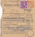 Mandat-Carte 1940 Coëtquidan  r