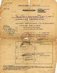 1945-08-09 Condé-sur-l'Escaut [Document] FLORKOWSKI Etienne Permission r