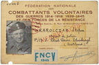 1946 Carte de combattant