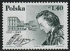 Timbre Chopin 1999 Pologne