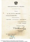 1945 Grande-Bretagne [Document] BOBULA Adam Diplôme de Capitaine
