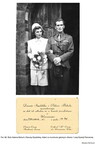 1947 Grande-Bretagne [Document] BOBULA Adam et SZYDELSKA Danuta Mariage en uniforme