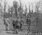 1945-1946 Lys-lez-Lannoy [Photo] Soldats de la 2ème Division à pied polonaise à la chasse